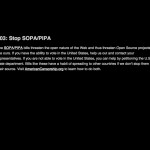 php.net SOPA protest