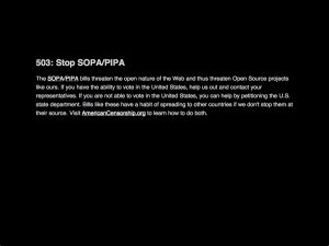 php.net SOPA protest