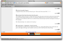Screenshot of the fake blog.