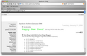 Screenshot of fake blog.