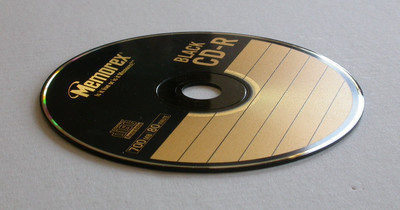 Memorex Black CD-R with matte finish.