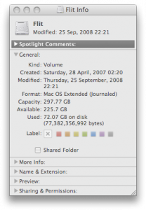 Hard drive with 225.7GB of free space.
